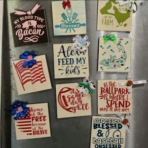Assorted Handcrafted Magnets or Ornaments
